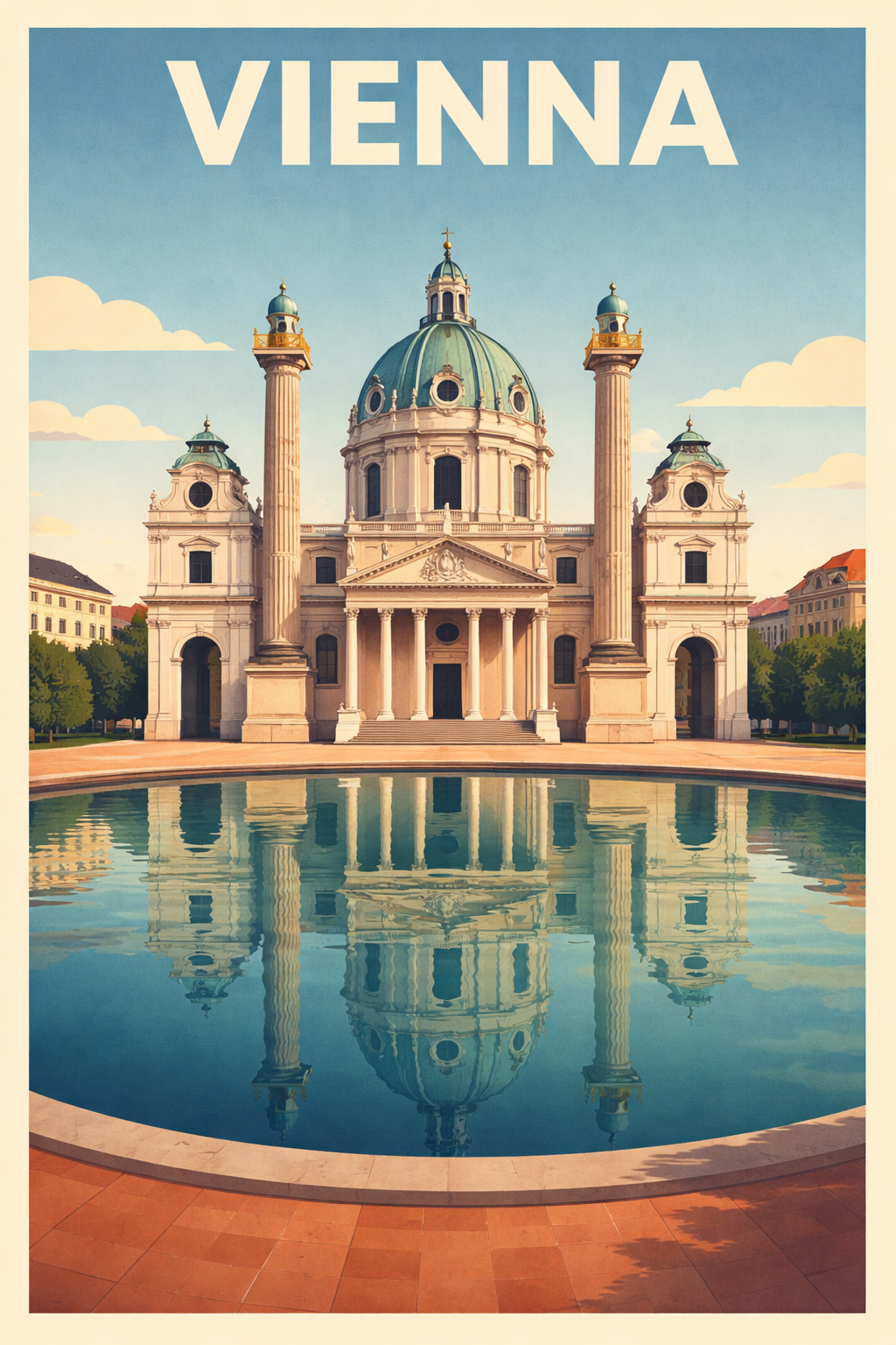 Vienna — Karlskirche at Dusk